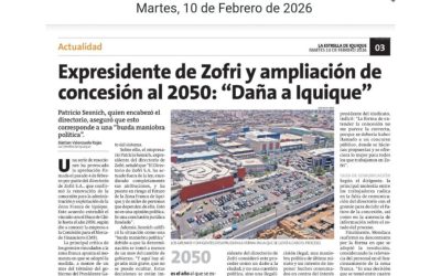 Publicación Martes 10 de Febrero Diario La Estrella de Iquique.